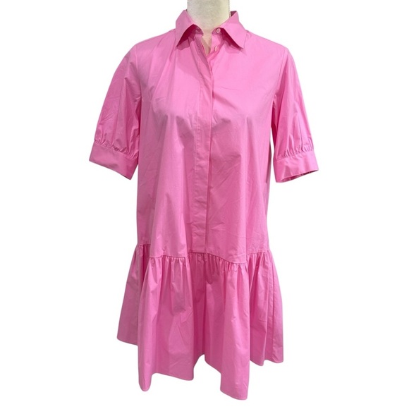 MARELLA BY MAX MARA Women’s Size 2 Pink Summer Collared Shirt Dress Cotton NEW - Picture 6 of 16